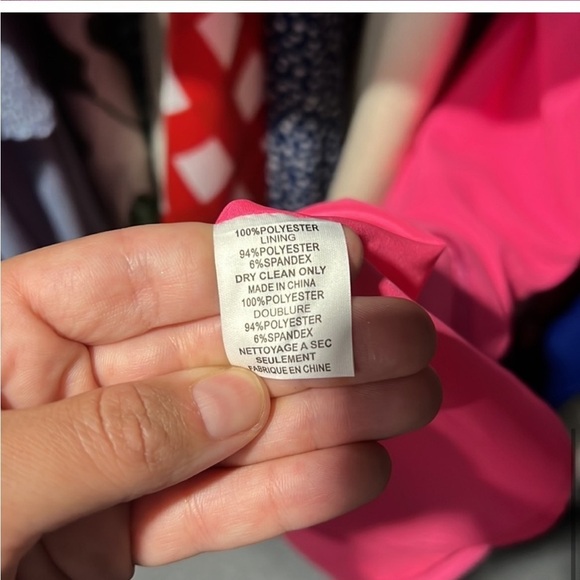 NWT hot / neon / bright pink dress with ruffle sleeve - Picture 7 of 7